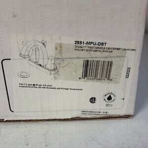 Delta Dryden Centerset Bathroom Faucet with Diamond Seal Technology, Chrome